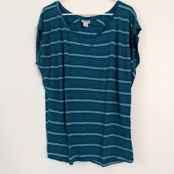 Motherhood Maternity Striped Tee Med - Picture 4 of 4